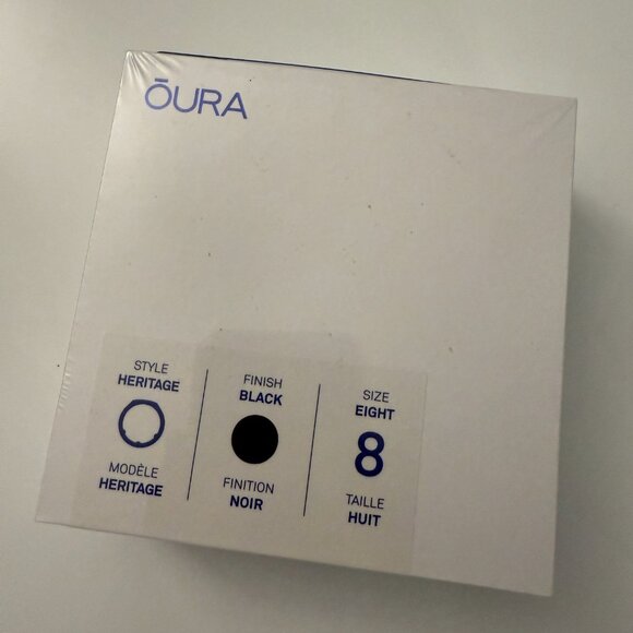 Oura Ring Gen 3 Heritage Black Size 8 and 9 - Picture 2 of 6